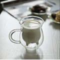 250ml Handcraft milk mug/Borosilicate Glass Cup Creative Cute Tea double wall milk cup